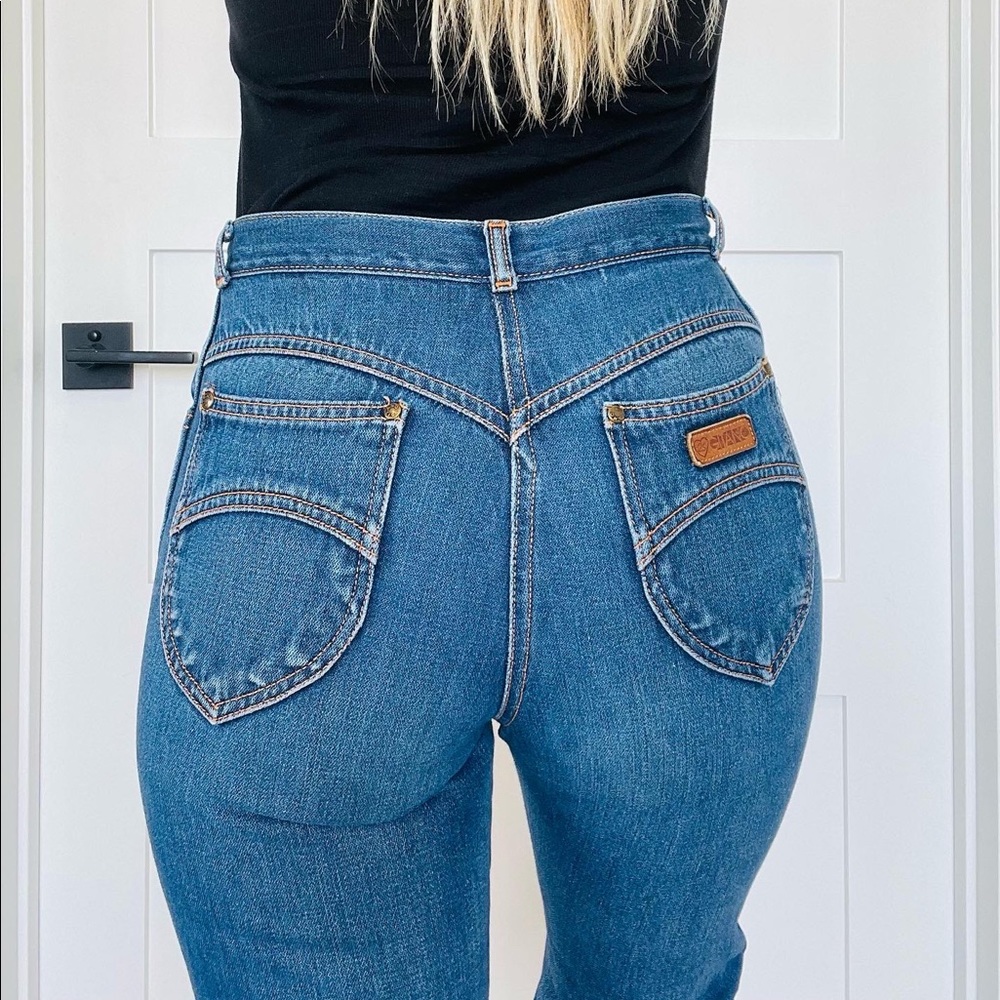 Vintage Gitano jeans. High rise straight jeans